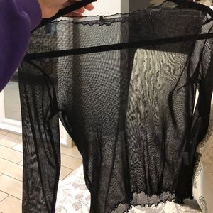 Brandy Melville Sequenced Mesh Longsleeve